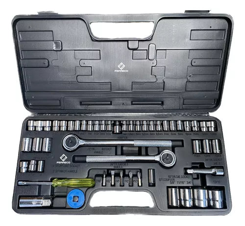 Kit De Copas Ratchet X 52 Piezas Ferrenovo®